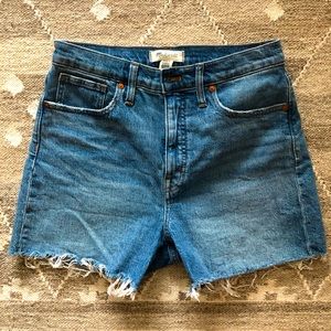 MADEWELL High-Rise Denim Shorts — Malden Wash